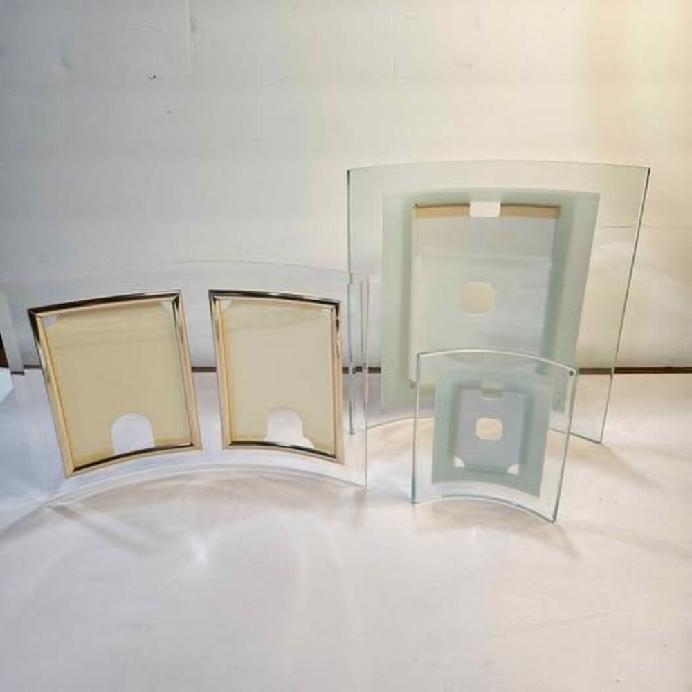 Curved Glass Picture Frame Set of 3